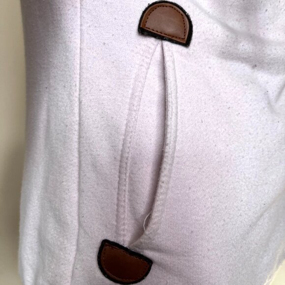 Wanakome Sweatshirt Size XS Pink Wide Collar High Neck Jacket Zip Up Warm Winter - Picture 7 of 15